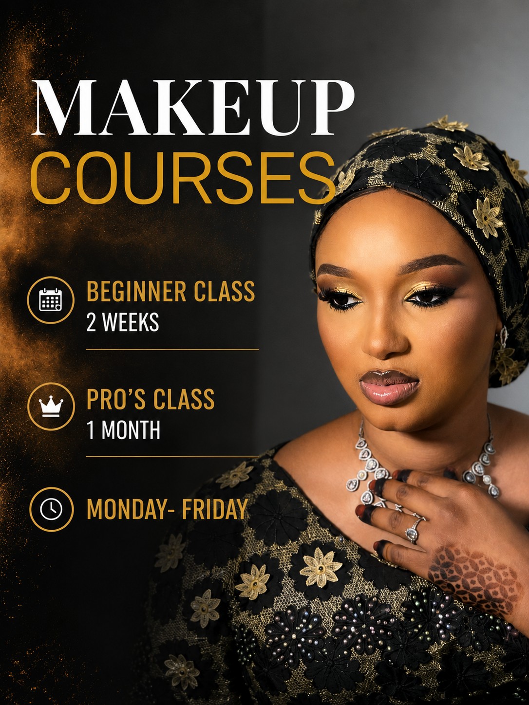 Makeup Courses with Brushes of Dee — Beginner Class 2 weeks, Pro's Class 1 month, Monday to Friday